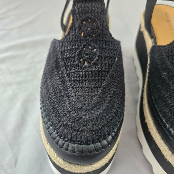 Free People Size 8 Black Morning in Mykonos Espadrille Platform Shoe NWOT NWOB - Picture 3 of 16
